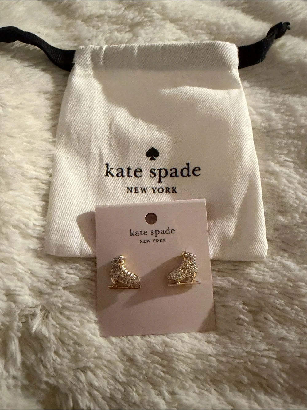Kate Spade Ice Skate earrings - Picture 1 of 4